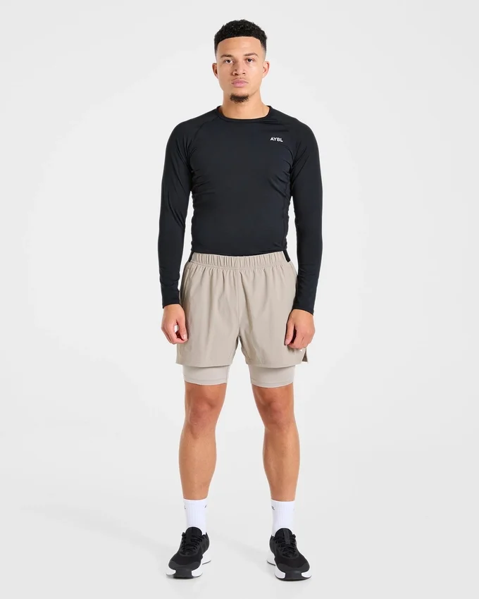 Signature 2-in-1-korte broek