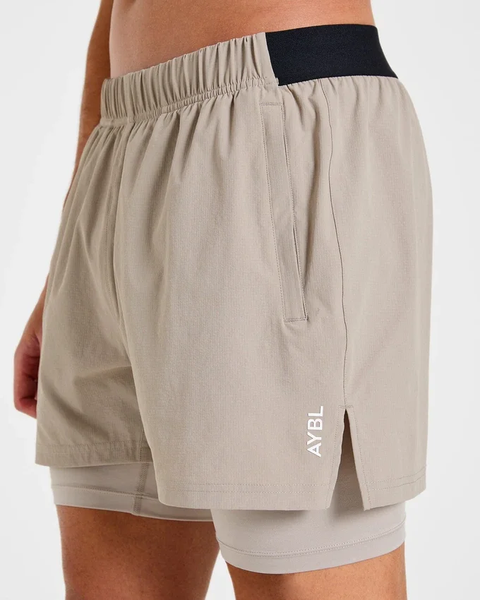 Signature 2-in-1-korte broek