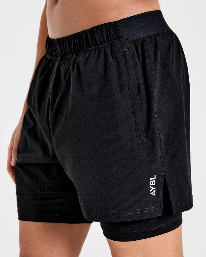 Signature 2-in-1-korte broek