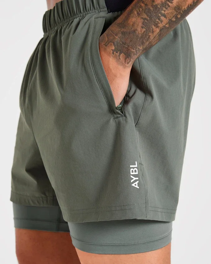 Signature 2-in-1-korte broek