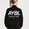 Sports Club oversized pullover met 1/4 rits
