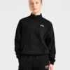 Sports Club oversized pullover met 1/4 rits