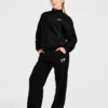 Sports Club oversized pullover met 1/4 rits