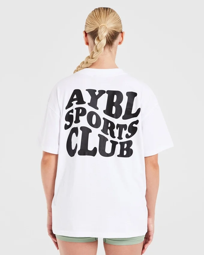 Sports Club Wavy oversized T-shirt