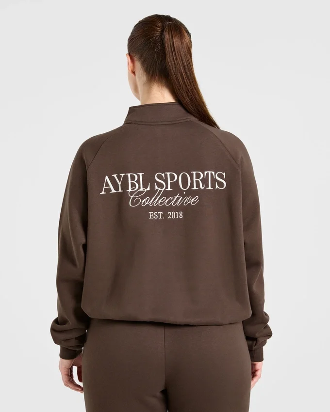 Sports Collective oversized pullover met 1/4 rits