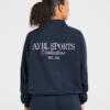 Sports Collective oversized pullover met 1/4 rits
