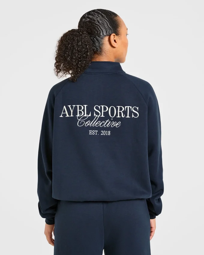 Sports Collective oversized pullover met 1/4 rits