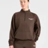 Sports Collective oversized pullover met 1/4 rits