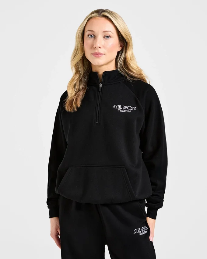 Sports Collective oversized pullover met 1/4 rits