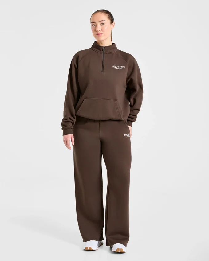Sports Collective oversized pullover met 1/4 rits