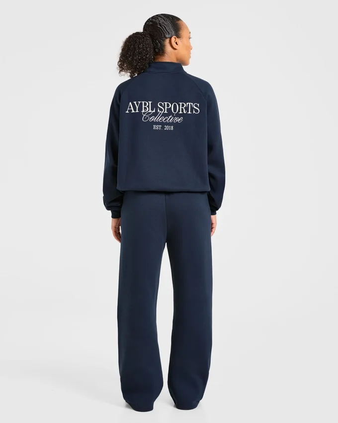 Sports Collective oversized pullover met 1/4 rits