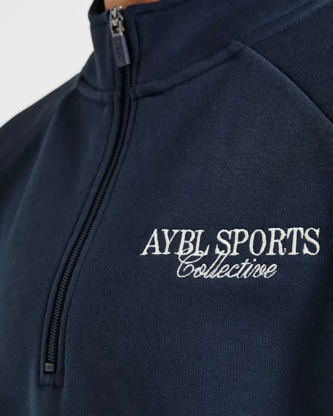 Sports Collective oversized pullover met 1/4 rits