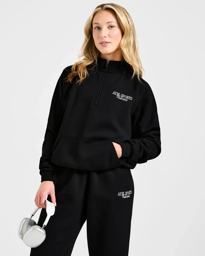Sports Collective oversized pullover met 1/4 rits