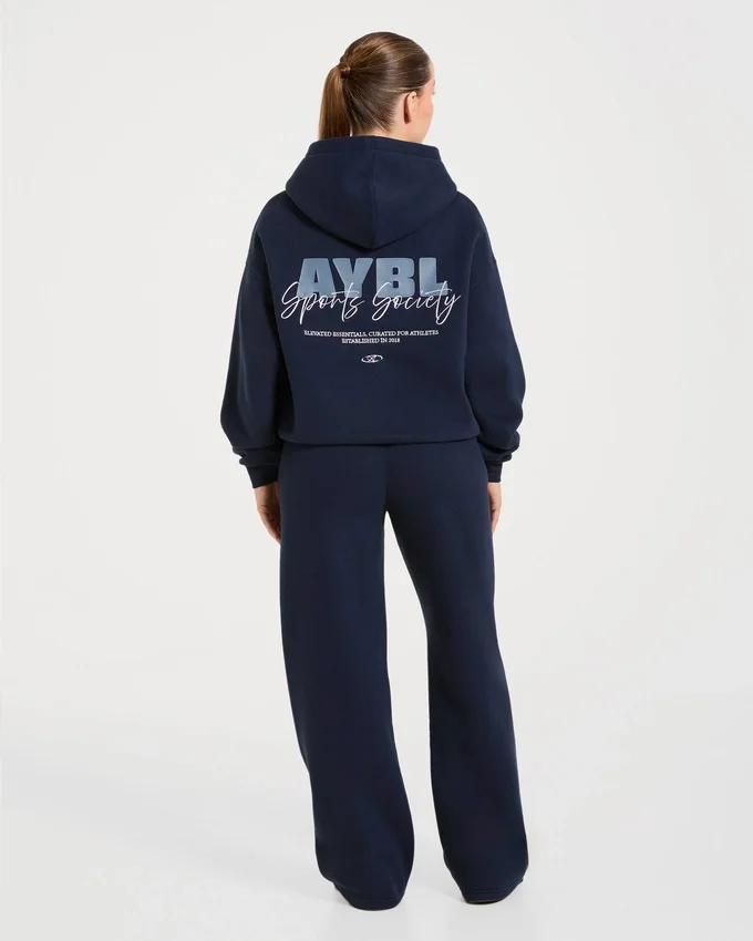 Sports Society oversized Joggingbroek met rechte pijpen