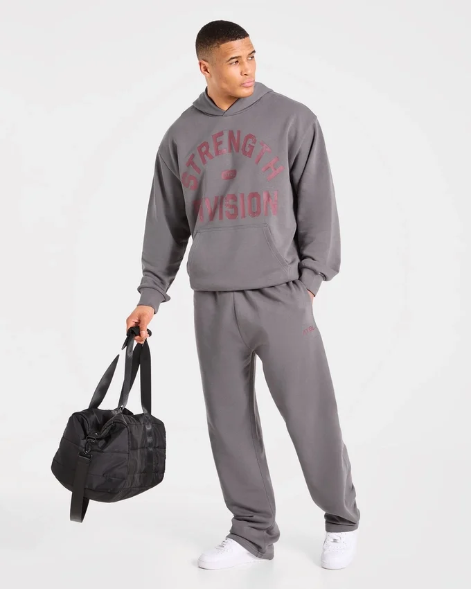 Strength Division oversized Joggingbroeken met rechte pijpen