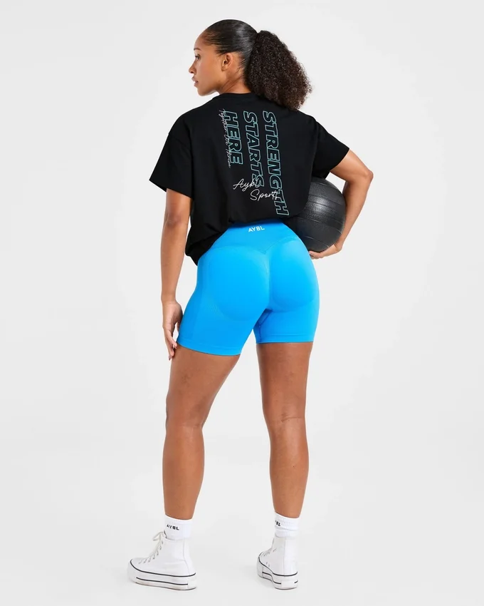 'Strength Starts Here' oversized T-shirt