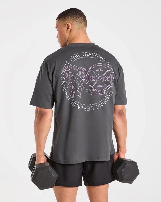 Training Dept. Illustration oversized T-shirt