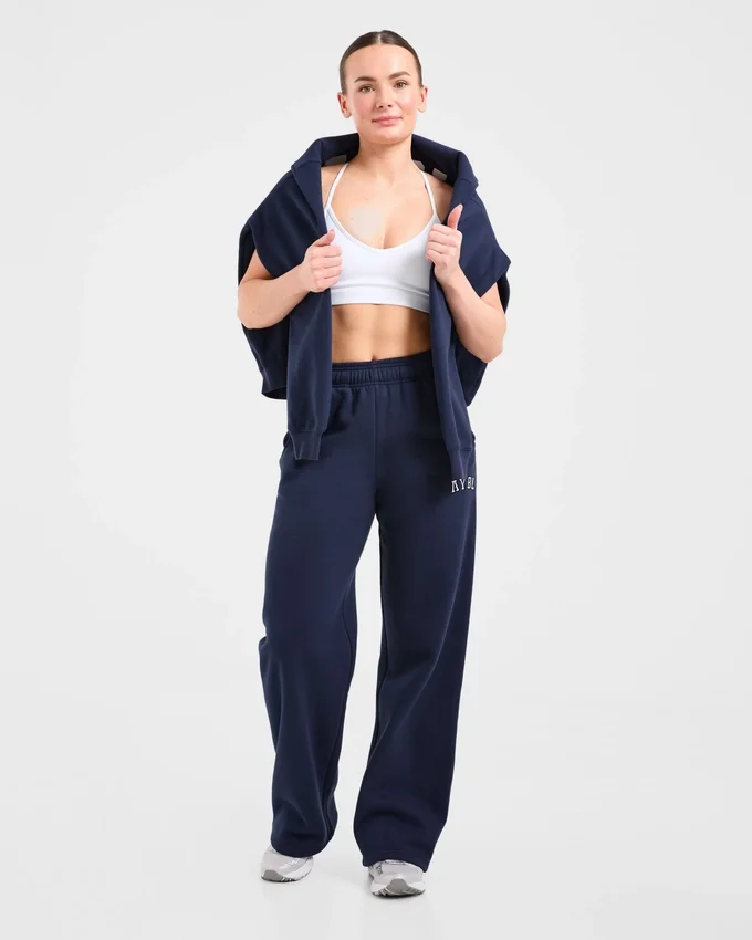 Varsity 2.0 oversized Joggingbroek met rechte pijpen