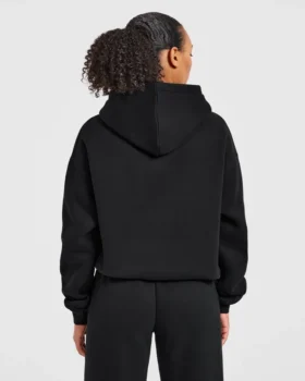 Varsity-hoodie met applicatie in oversized pasvorm