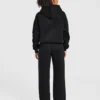 Varsity-hoodie met applicatie in oversized pasvorm