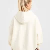 Varsity Minimal Logo oversized gebreide hoodie