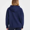 Varsity Minimal Logo oversized gebreide hoodie