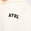 Varsity Minimal Logo oversized gebreide hoodie