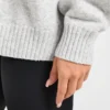 Varsity Minimal Logo oversized gebreide hoodie