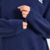 Varsity Minimal Logo oversized gebreide hoodie
