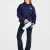 Varsity Minimal Logo oversized gebreide hoodie
