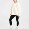 Varsity Minimal Logo oversized gebreide hoodie