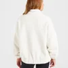 Varsity oversized fleecejack met rits