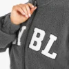 Varsity oversized fleecejack met rits