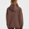 Varsity oversized gebreide hoodie