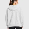 Varsity oversized gebreide hoodie