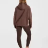 Varsity oversized gebreide hoodie