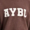 Varsity oversized gebreide hoodie