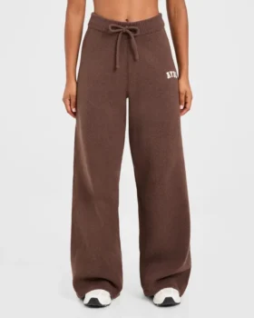 Varsity oversized gebreide Joggingbroeken