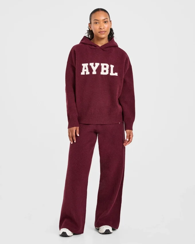 Varsity oversized gebreide Joggingbroeken