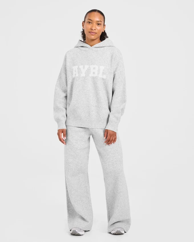 Varsity oversized gebreide Joggingbroeken