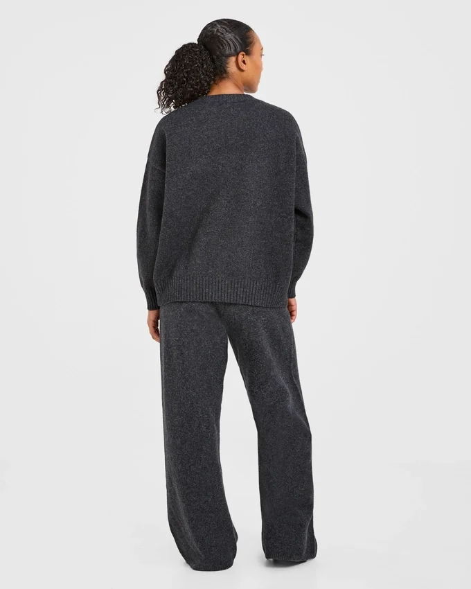 Varsity oversized gebreide Joggingbroeken