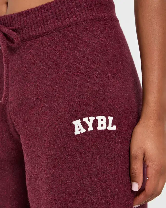 Varsity oversized gebreide Joggingbroeken