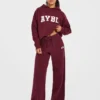 Varsity oversized gebreide Joggingbroeken