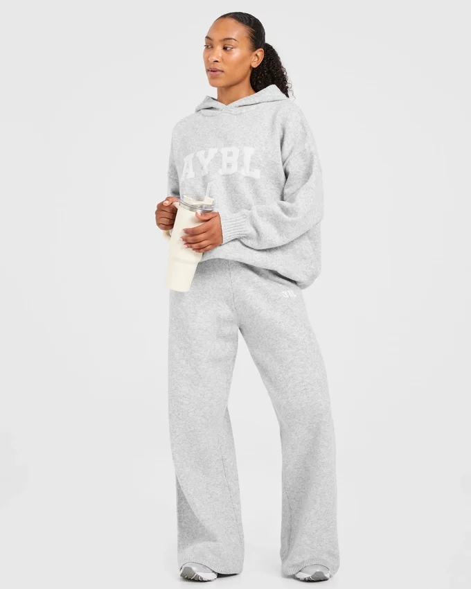 Varsity oversized gebreide Joggingbroeken