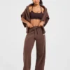 Varsity oversized gebreide Joggingbroeken
