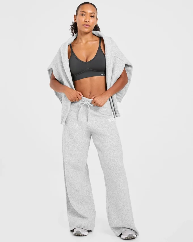 Varsity oversized gebreide Joggingbroeken