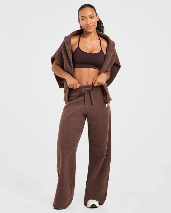 Varsity oversized gebreide Joggingbroeken