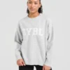 Varsity oversized gebreide trui