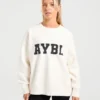 Varsity oversized gebreide trui
