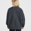 Varsity oversized gebreide trui
